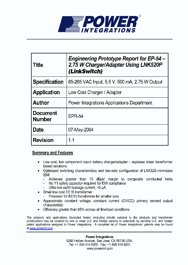 EPR-54_8133288.PDF Datasheet