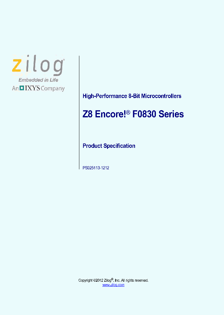 Z8F0230_8139992.PDF Datasheet