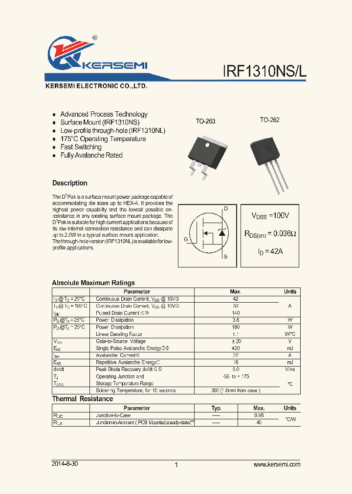IRF1310NS_8140957.PDF Datasheet