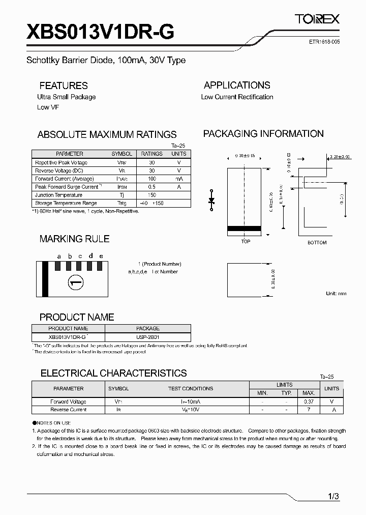 XBS013V1DR-G_8144341.PDF Datasheet