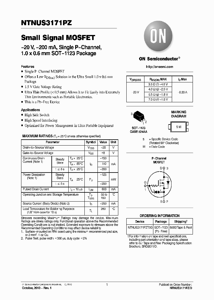 NTNUS3171PZT5G_8147971.PDF Datasheet