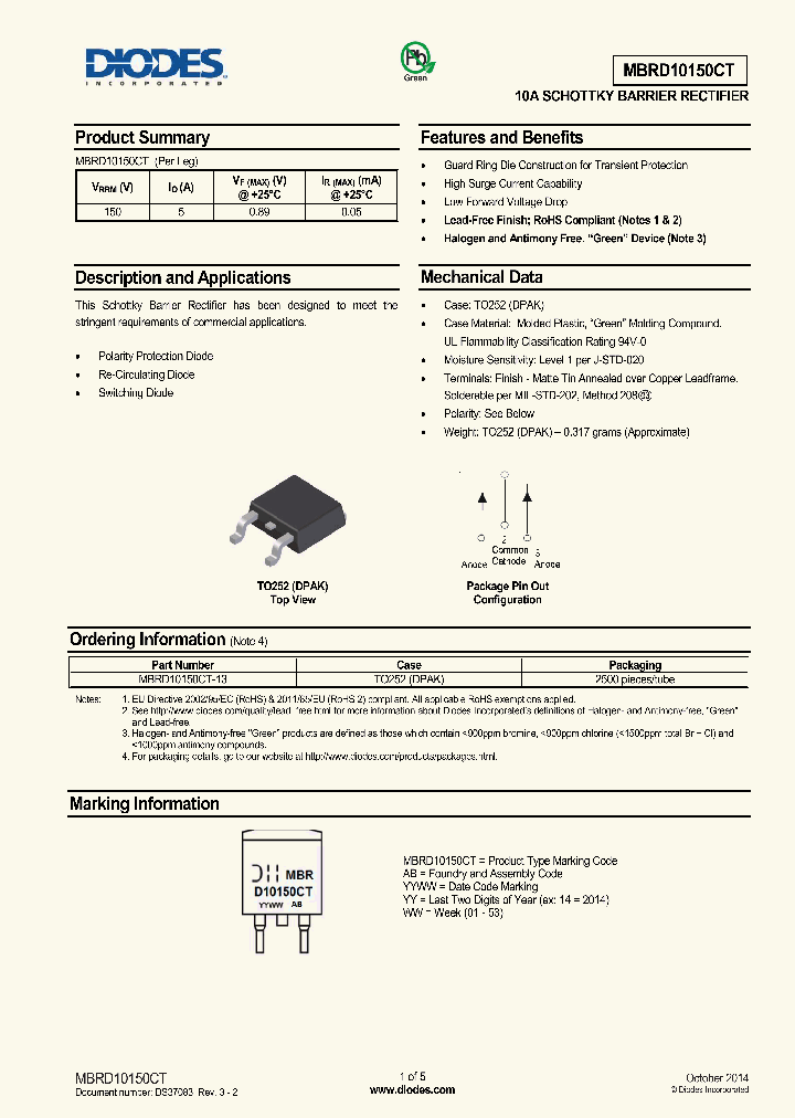 MBRD10150CT-15_8150676.PDF Datasheet