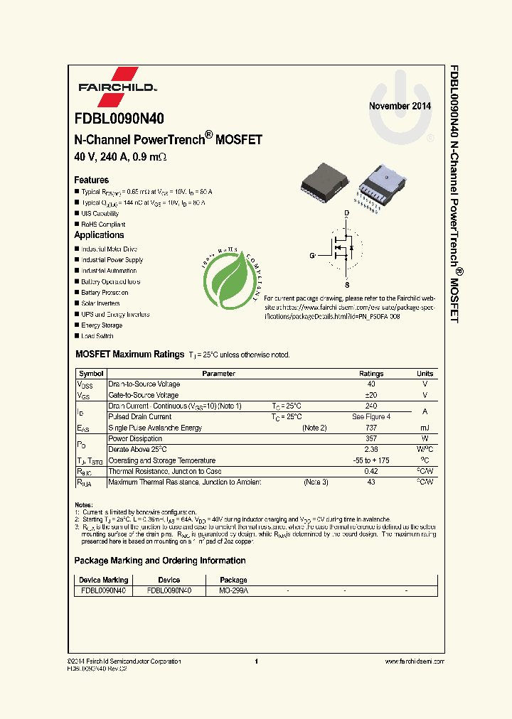 FDBL0090N40_8154996.PDF Datasheet