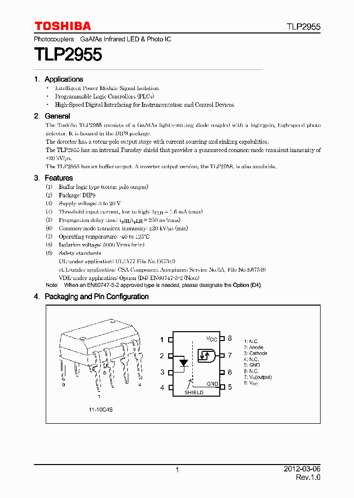 TLP2955_8157252.PDF Datasheet Download