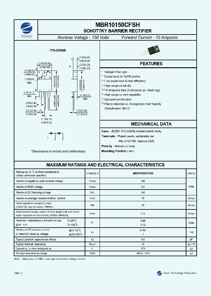 MBR10150CFSH_8158991.PDF Datasheet