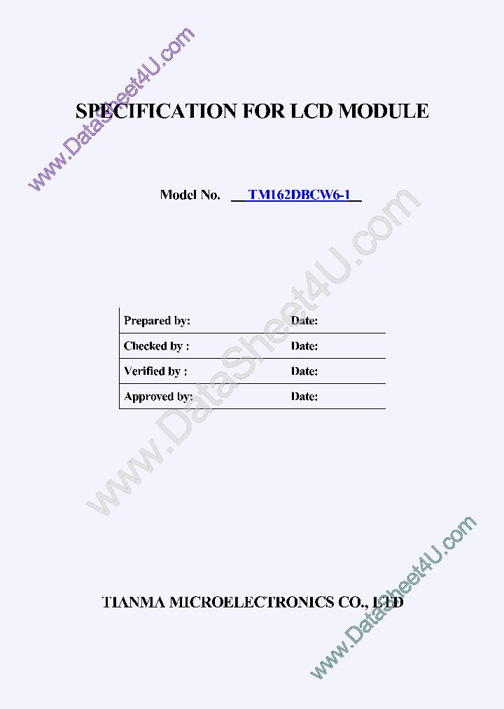 TM162DBCW6-1SPEC_7825872.PDF Datasheet