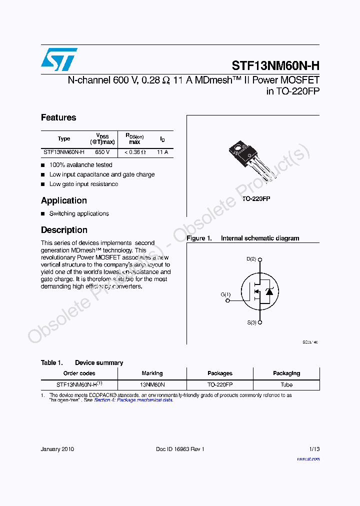 STF13NM60N-H_8168205.PDF Datasheet