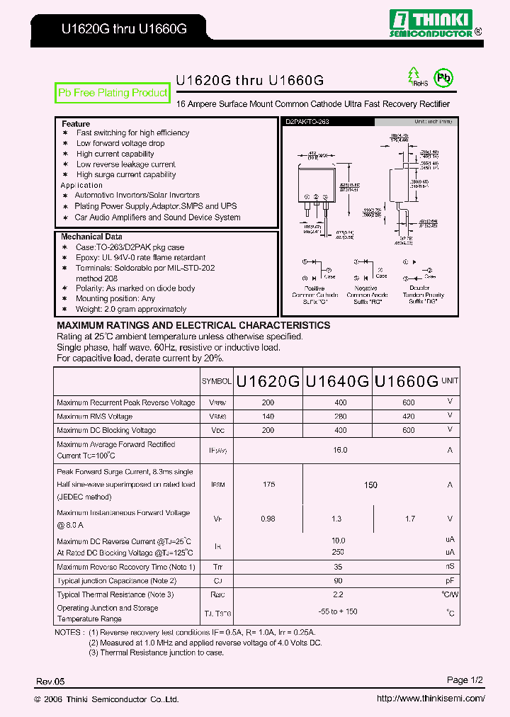 U1620G_8171235.PDF Datasheet Download