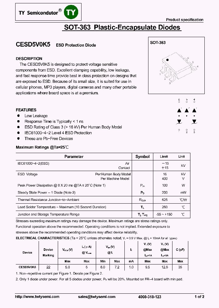 CESD5V0K5_8172614.PDF Datasheet