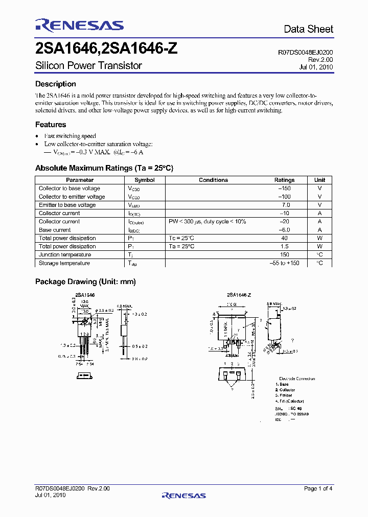 2SA1646_8173238.PDF Datasheet