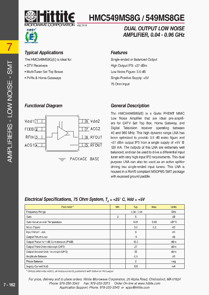 HMC549MS8G-10_8179885.PDF Datasheet