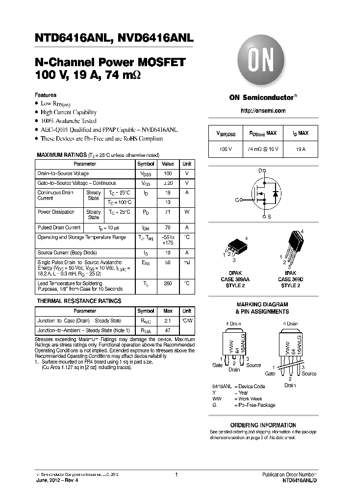 NTD6416ANLT4G_8180030.PDF Datasheet