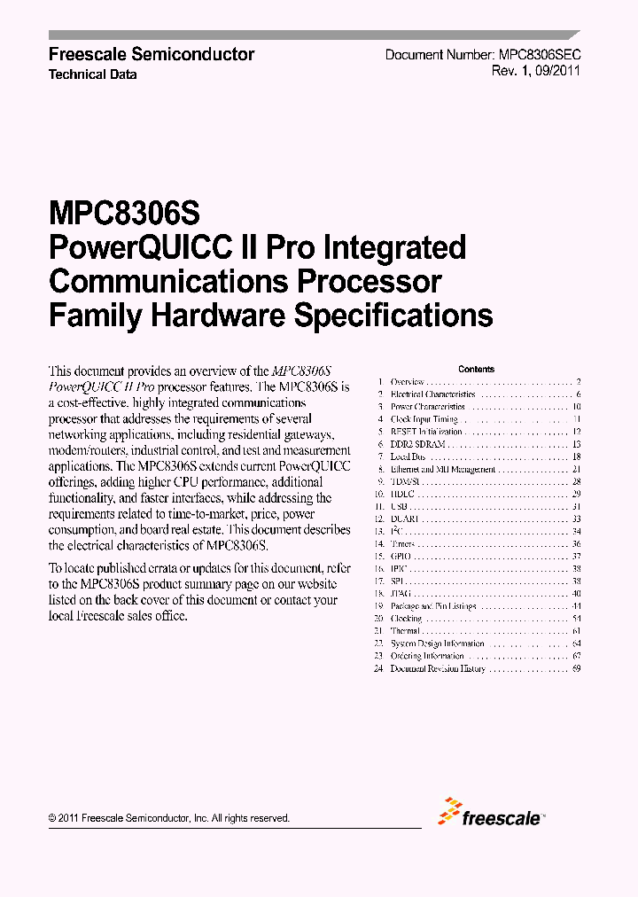 MPC8306S_8184819.PDF Datasheet