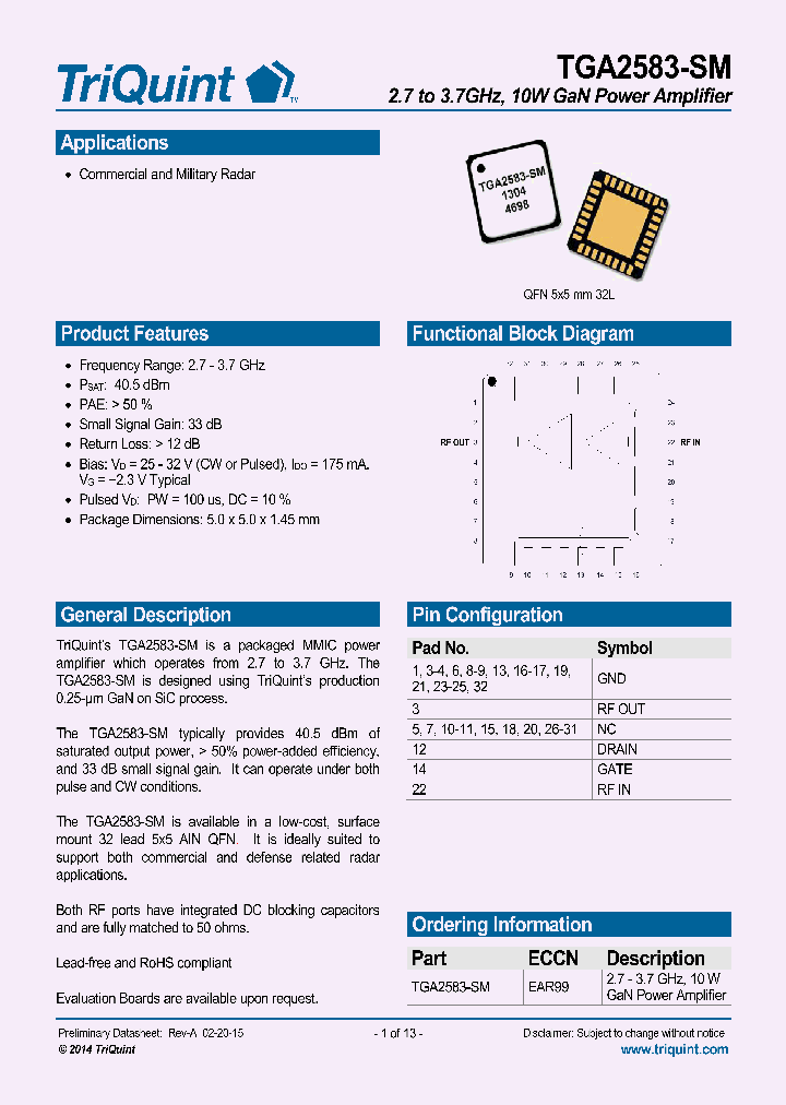 TGA2583-SM_8186239.PDF Datasheet