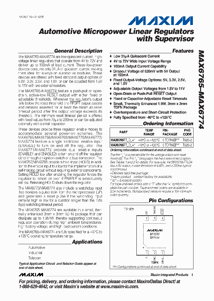 MAX6770TASD2T_8188363.PDF Datasheet