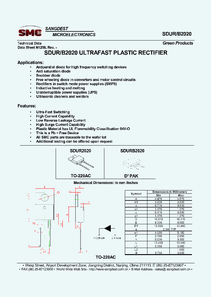 SDUR2020_8189021.PDF Datasheet