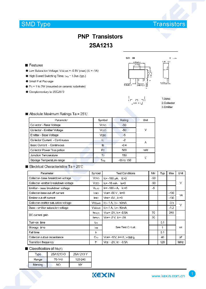 2SA1213-Y_8194901.PDF Datasheet