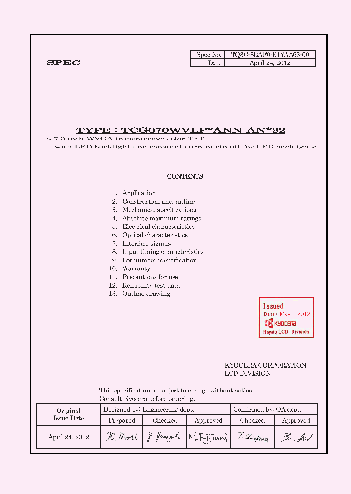 TCG070WVLPXANN-ANX32_7831011.PDF Datasheet