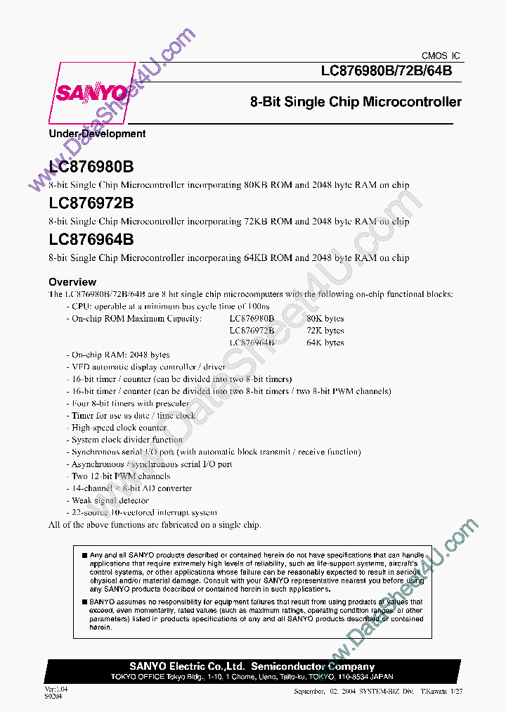 LC876964B_7831185.PDF Datasheet