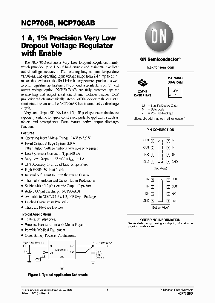 NCP706ABMX300TAG_8204945.PDF Datasheet