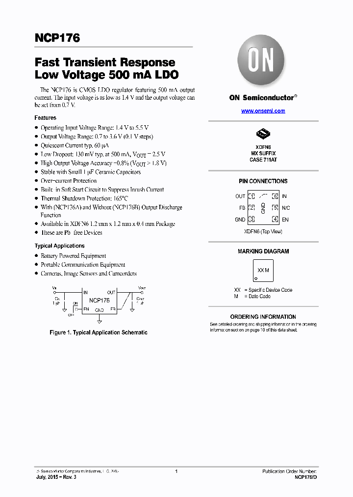 NCP176AMX300TCG_8204953.PDF Datasheet