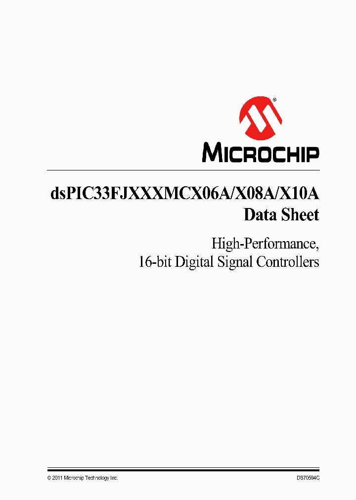 DSPIC33FJ256MC710ATHPT_8205803.PDF Datasheet