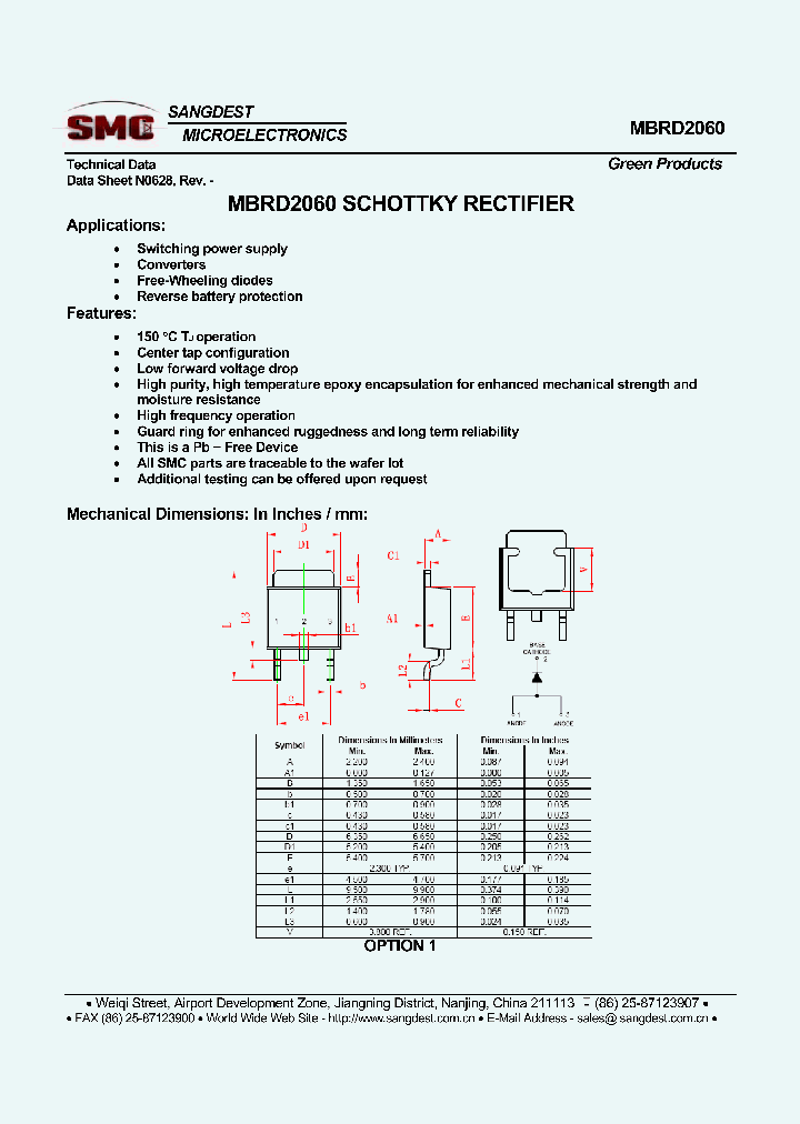 MBRD2060_8206031.PDF Datasheet