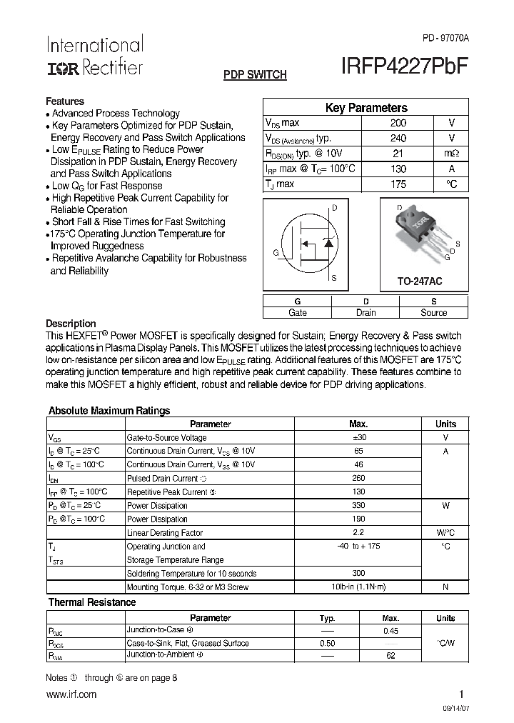 IRFP4227PBF-15_8206965.PDF Datasheet