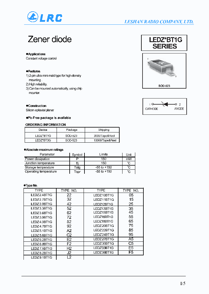 LEDZ5-1BT1G-15_8209154.PDF Datasheet