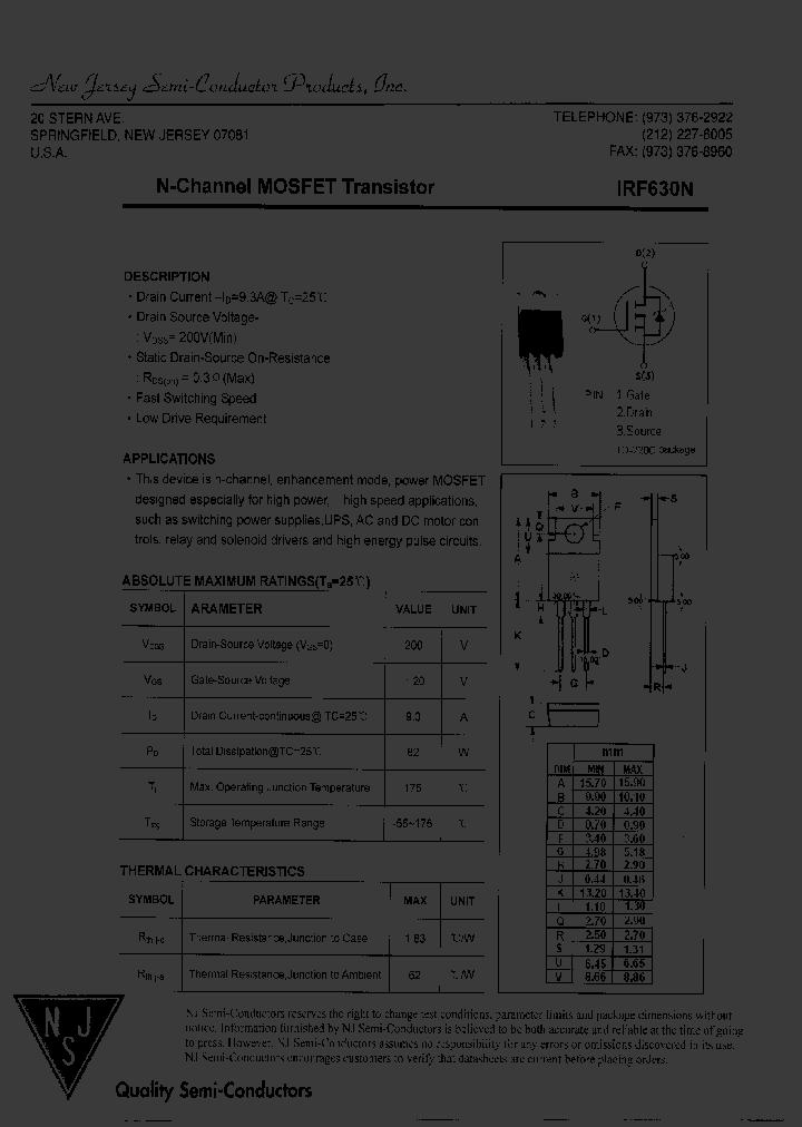 IRF630N_8209654.PDF Datasheet