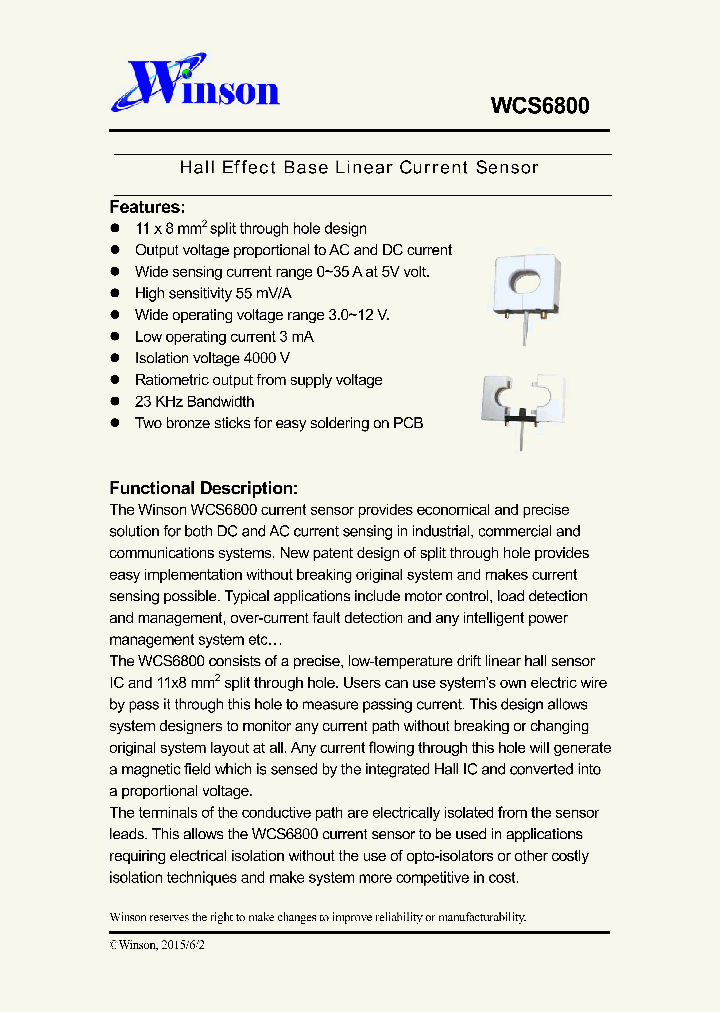 WCS6800_8215455.PDF Datasheet Download