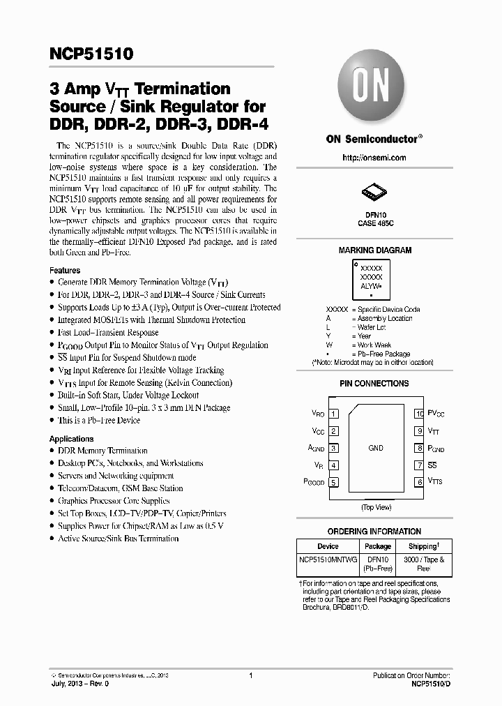 NCP51510MNTWG_8215575.PDF Datasheet