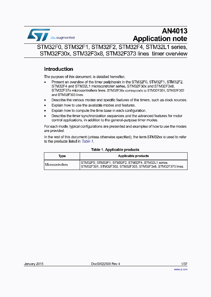AN4013_8216062.PDF Datasheet Download --- IC-ON-LINE