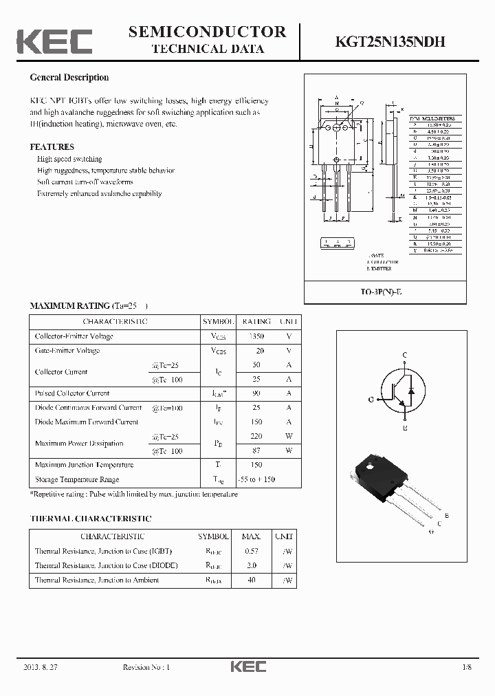 KGT25N135NDH_8218682.PDF Datasheet