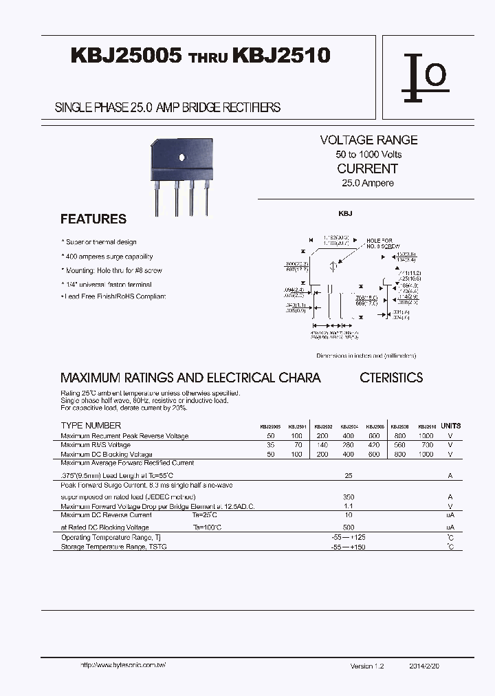 KBJ25005_7841459.PDF Datasheet