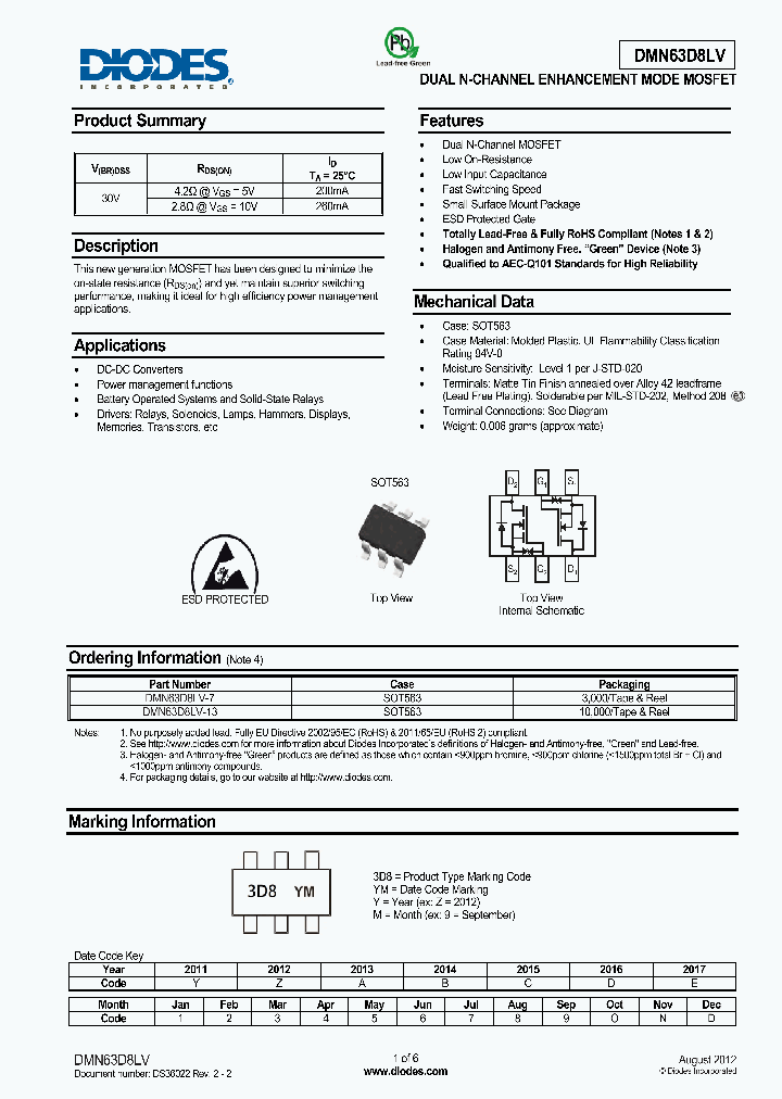 DMN63D8LV-13_8220591.PDF Datasheet