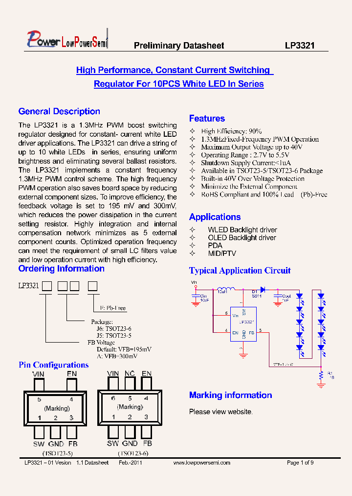 LP3321_8222361.PDF Datasheet Download --- IC-ON-LINE