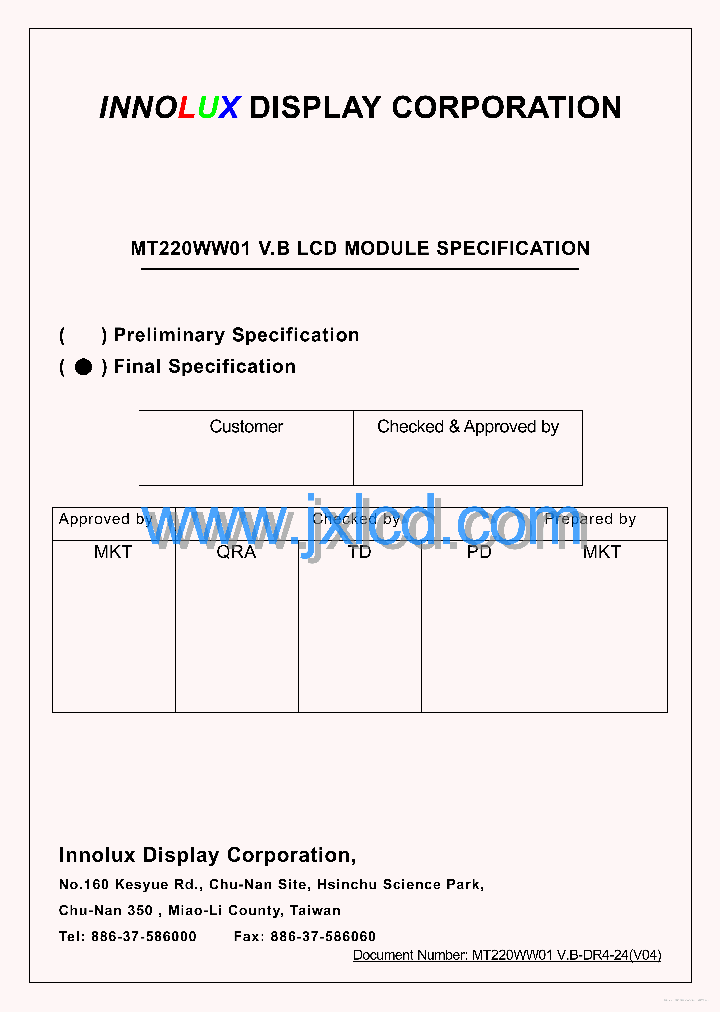 MT220WW01-VB_7838830.PDF Datasheet