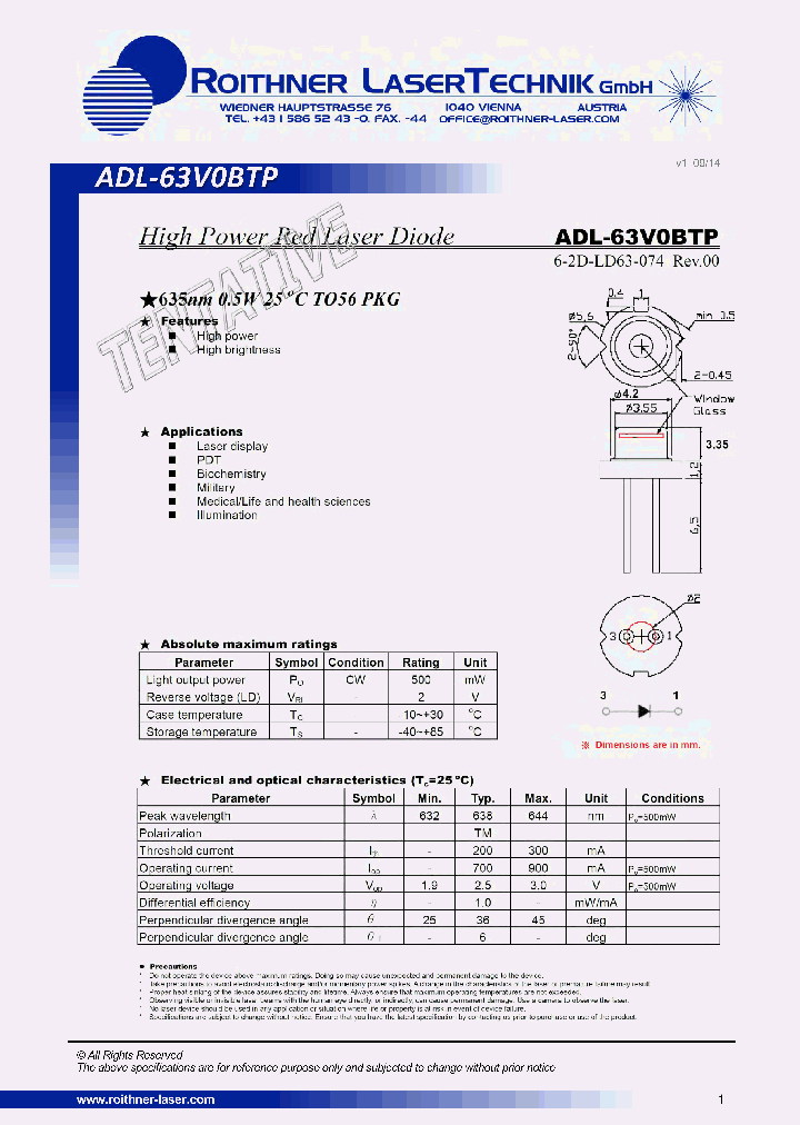 ADL-63V0BTP_8222916.PDF Datasheet