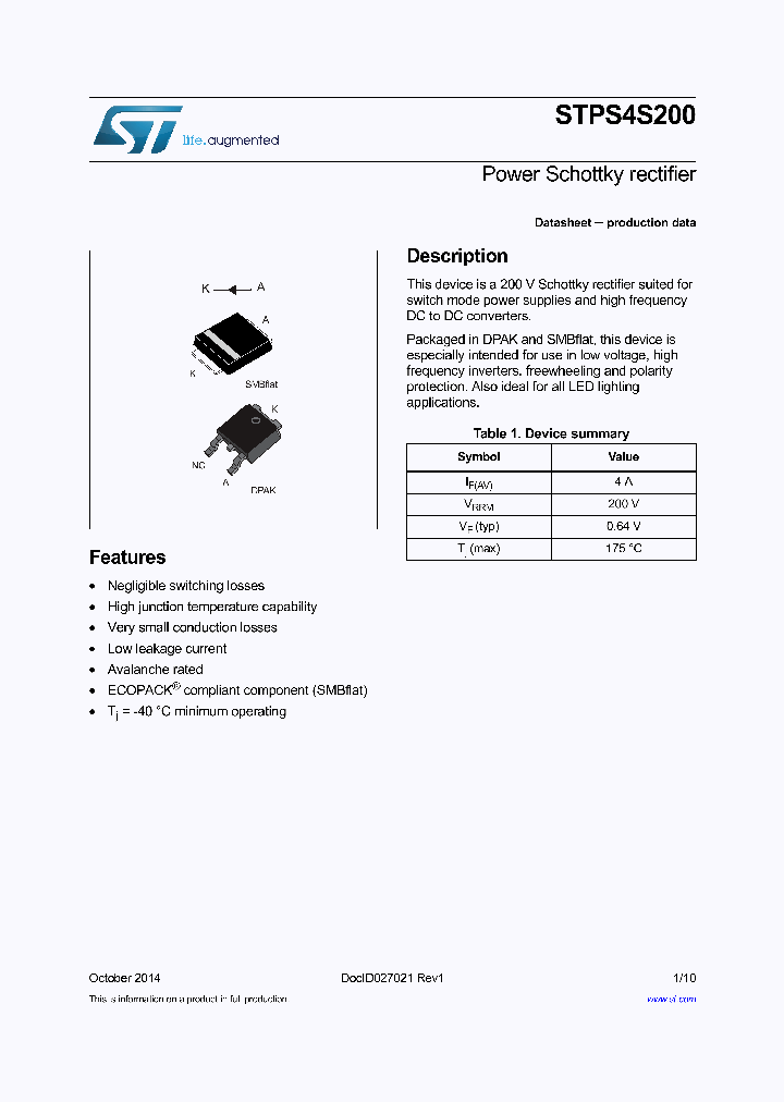 STPS4S200UF_8224508.PDF Datasheet