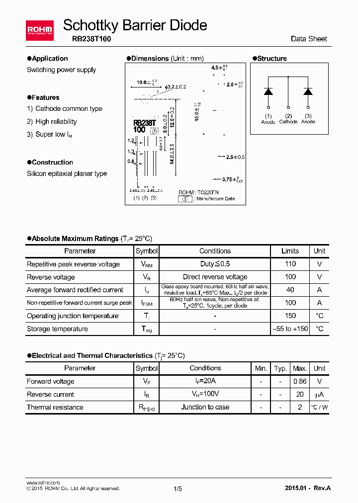 RB238T100_8224932.PDF Datasheet