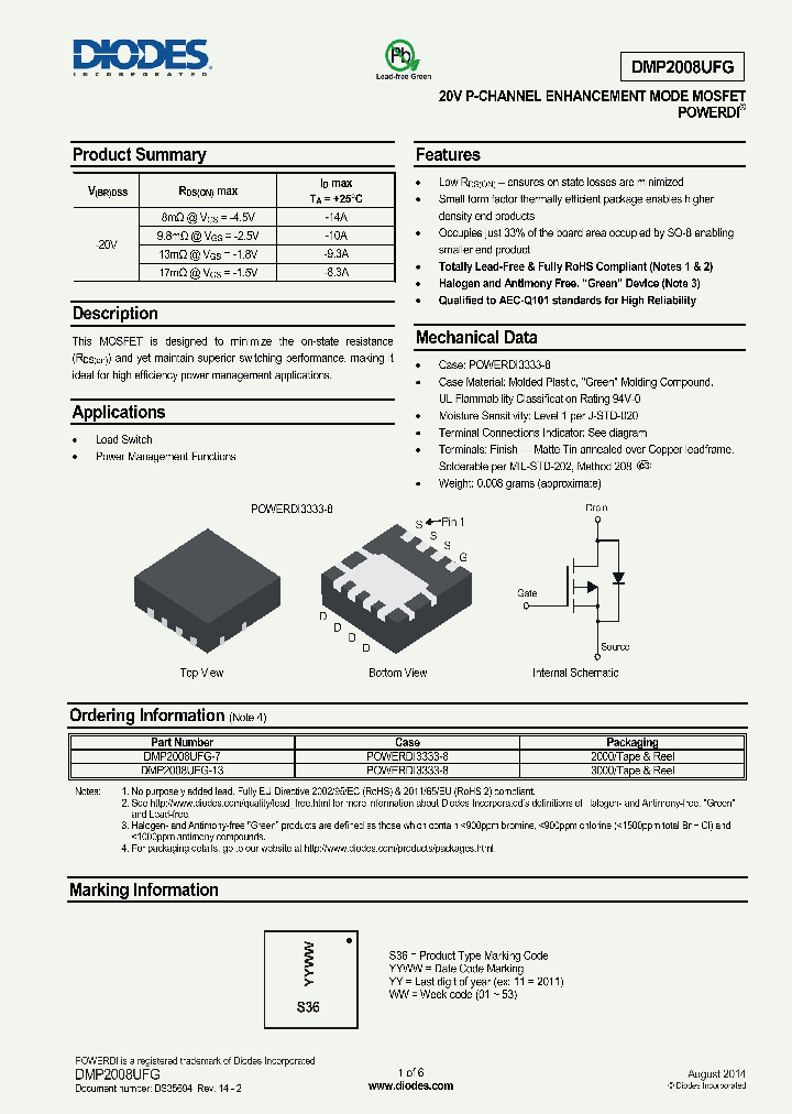 DMP2008UFG-13_8226106.PDF Datasheet