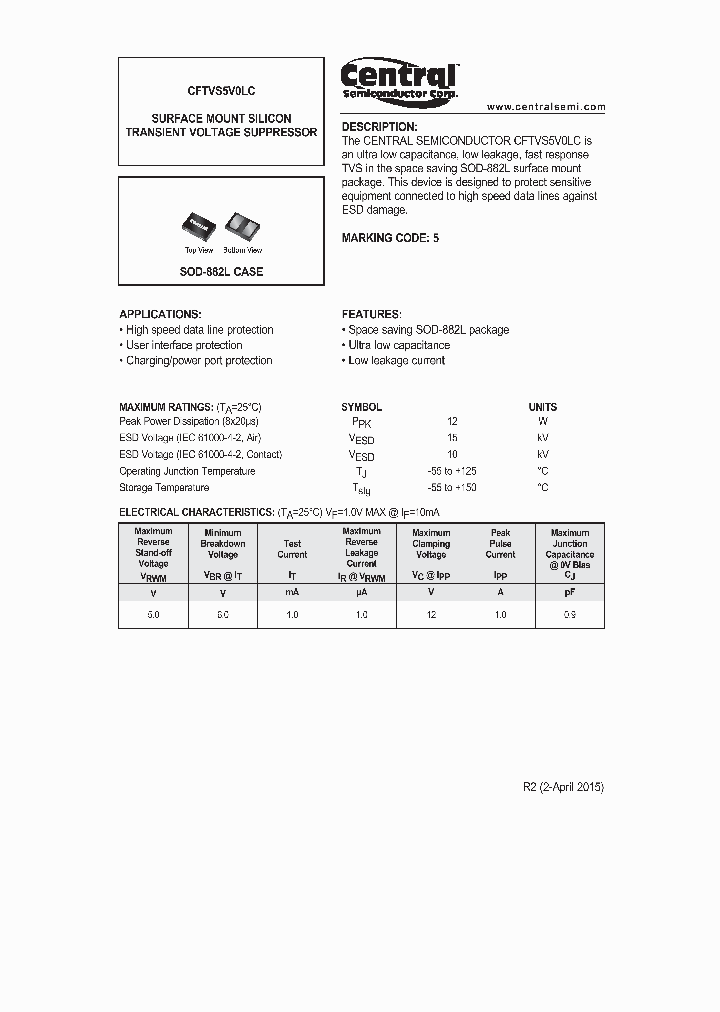 CFTVS5V0LC_8228107.PDF Datasheet