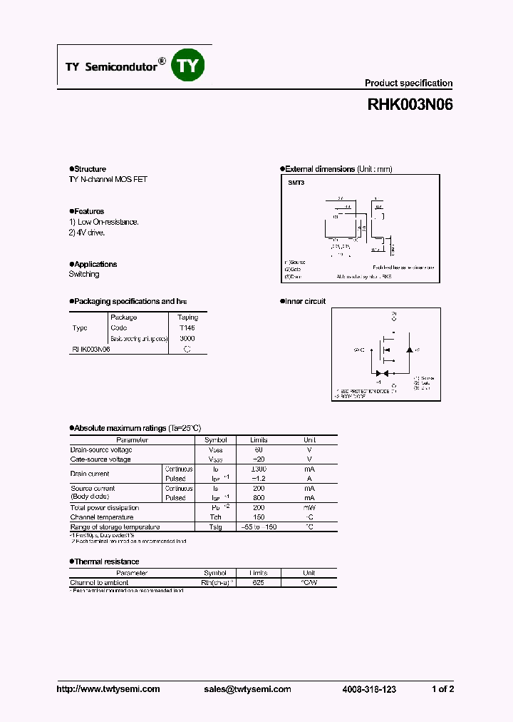 RHK003N06_8229004.PDF Datasheet