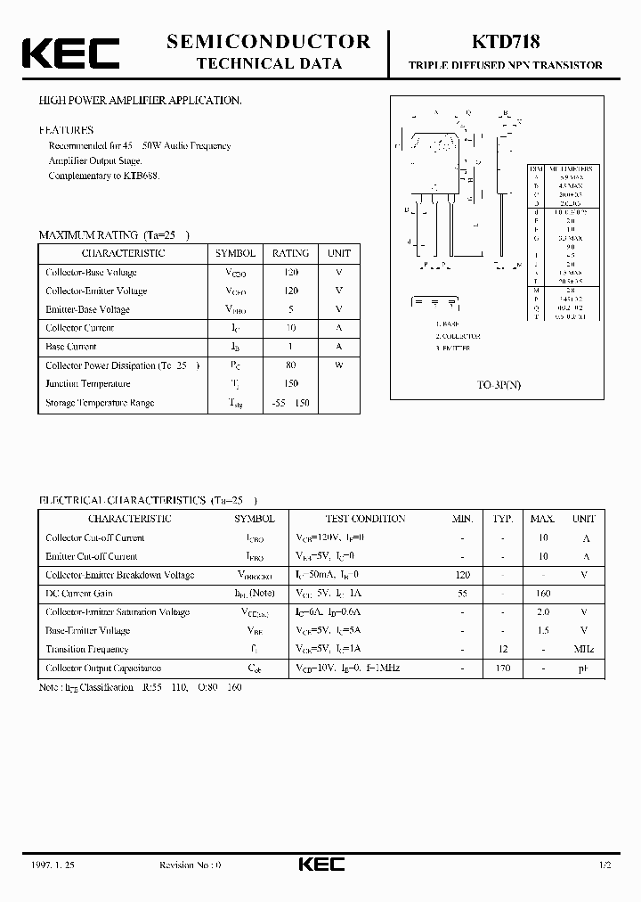 KTD718-15_8232274.PDF Datasheet