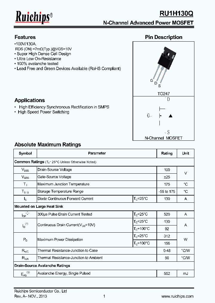 RU1H130Q_8232442.PDF Datasheet