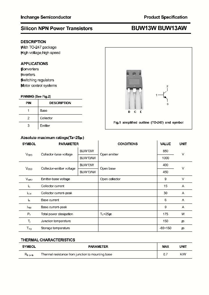 BUW13W_8233447.PDF Datasheet