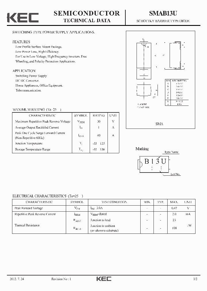 SMAB13U-15_8234610.PDF Datasheet