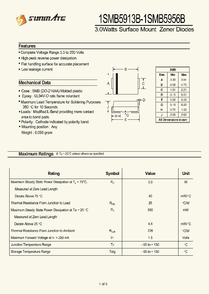 1SMB5945B_8235922.PDF Datasheet