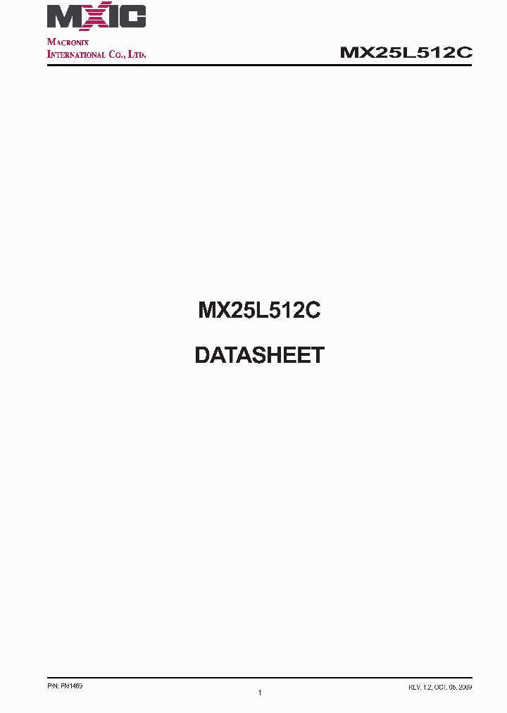 MX25L512C_7846690.PDF Datasheet